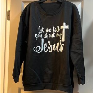 Black Graphic Sweatshirt